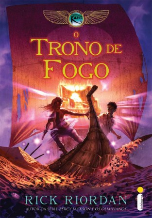 Capa Brasileira: O Trono de Fogo (As Crônicas dos Kane #2) de Rick Riordan